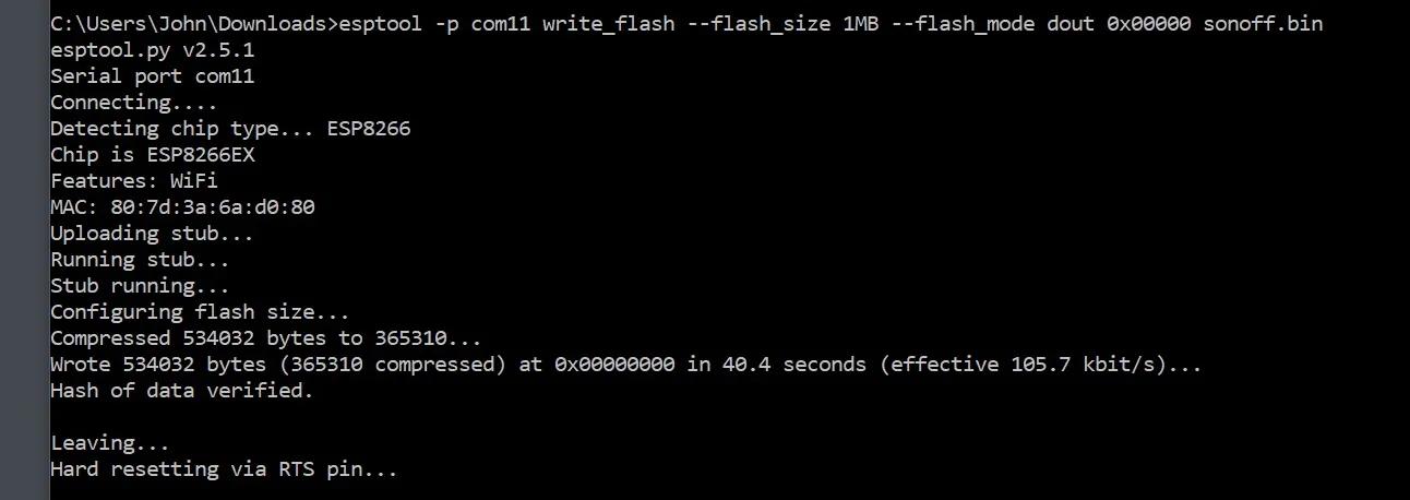 Write Flash